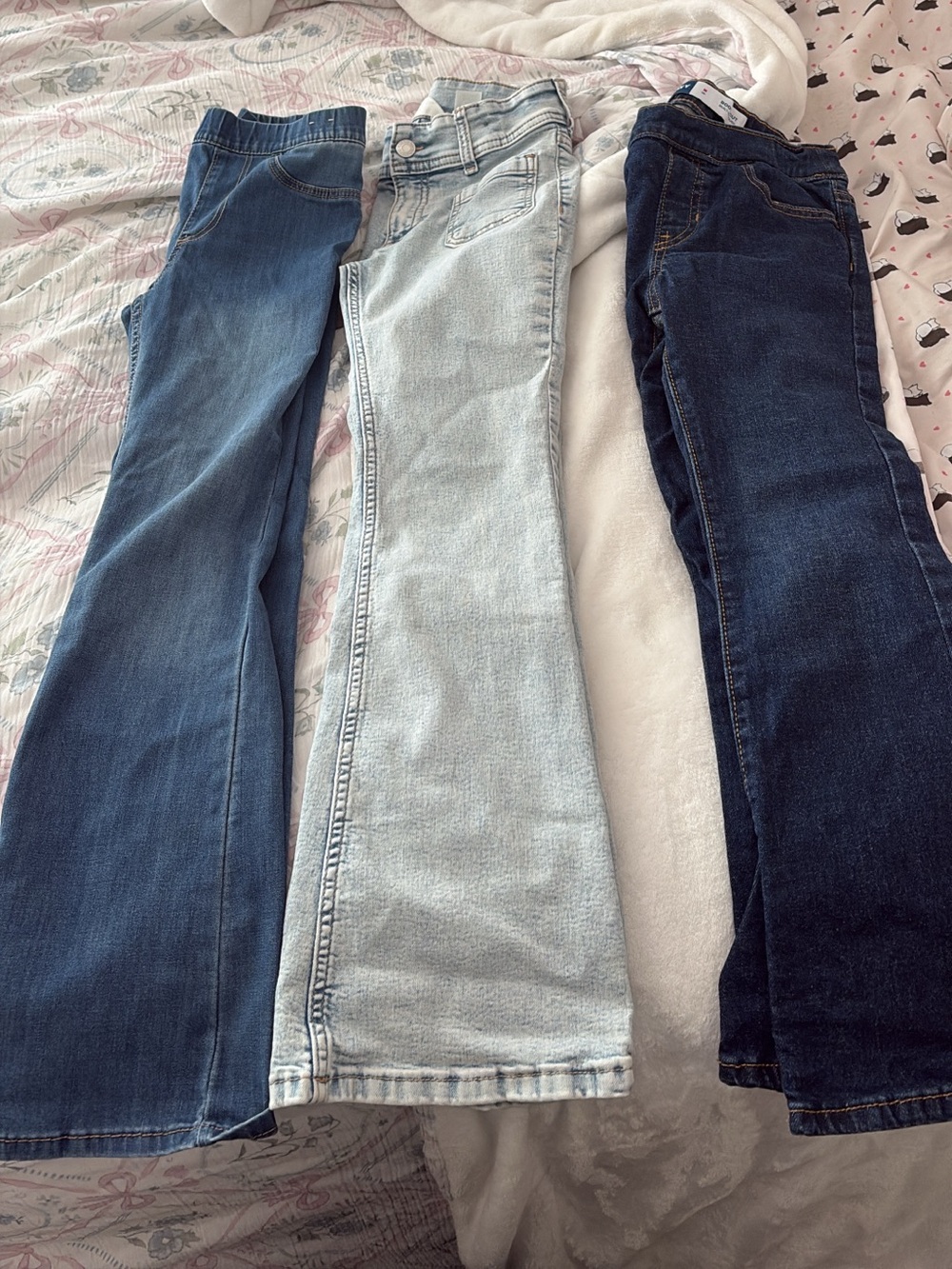 All three girls size 8,8,10. Like new! 2 H&M 1 Old Navy